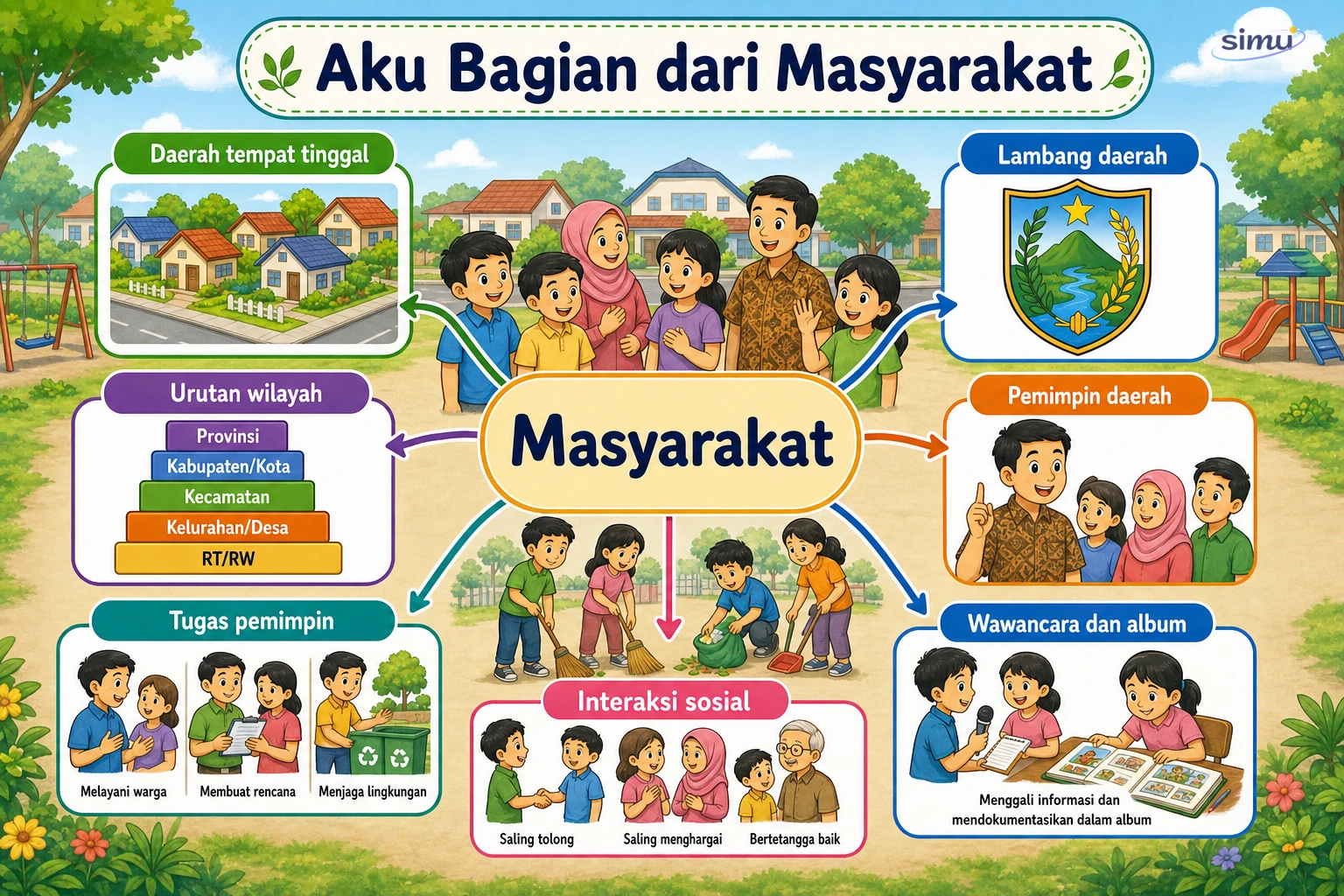 Peta konsep aku bagian dari masyarakat