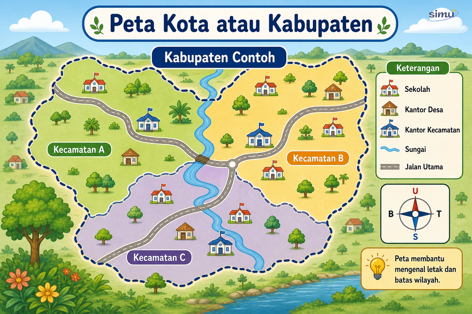 Peta kota atau kabupaten