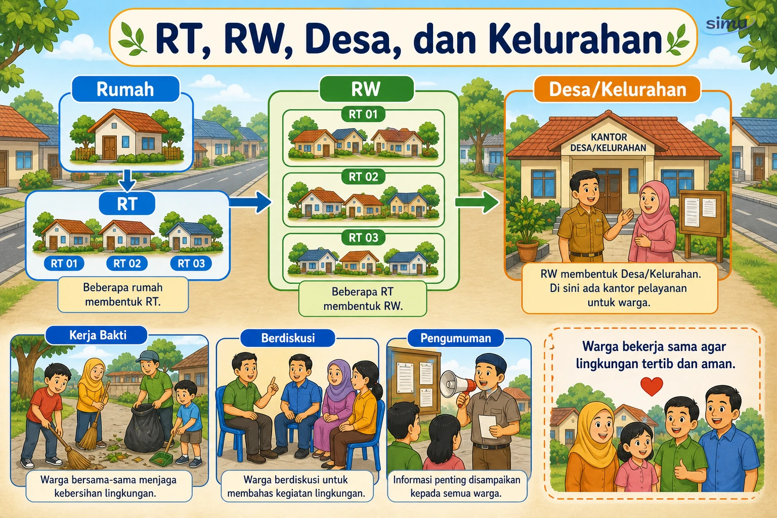 RT RW desa kelurahan
