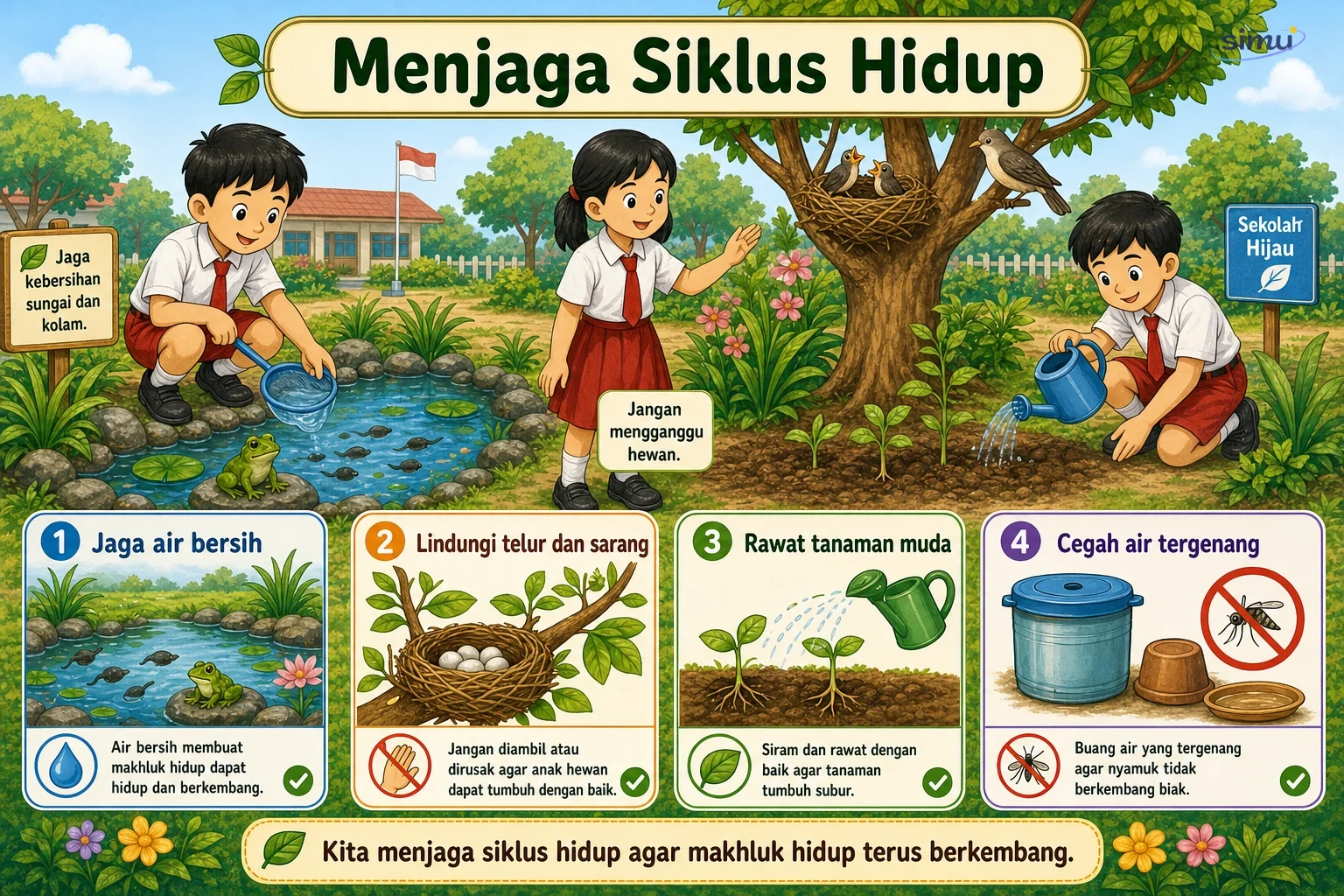 Menjaga siklus hidup