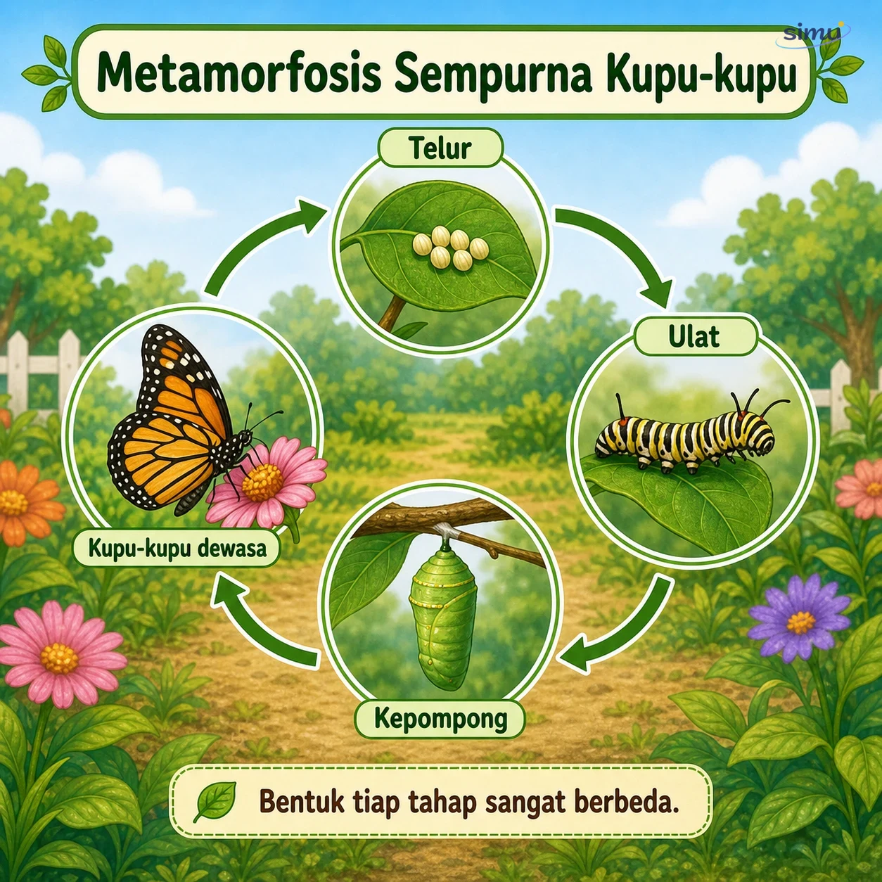 Metamorfosis sempurna kupu-kupu
