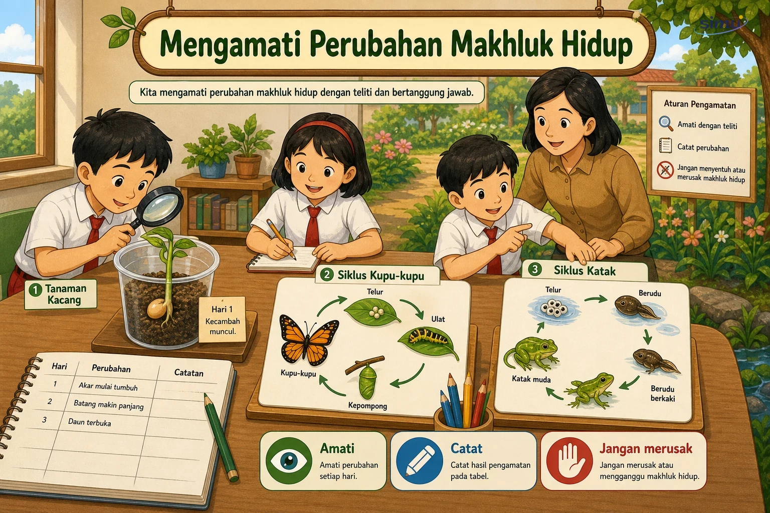 Pengamatan siklus makhluk hidup