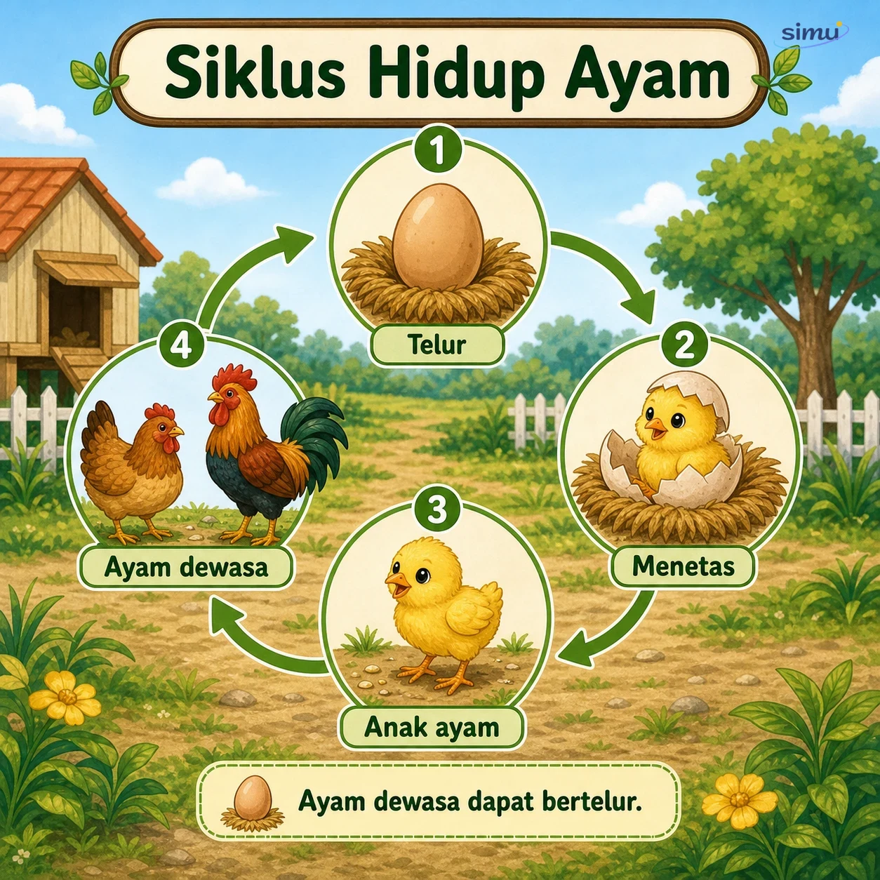 Siklus hidup ayam