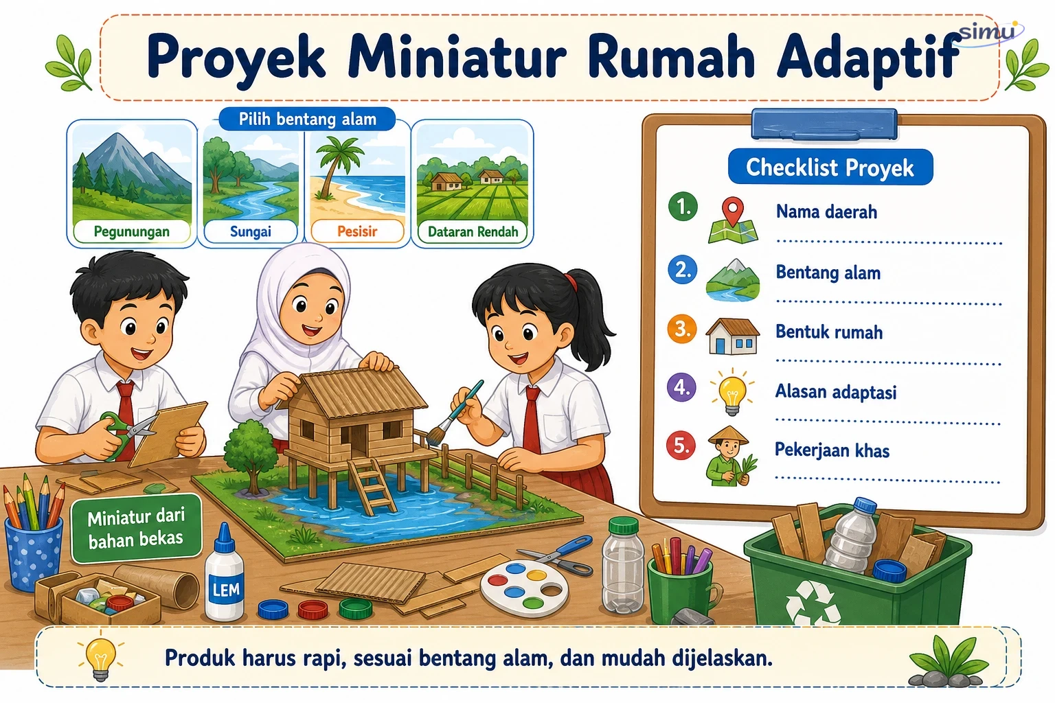 Proyek miniatur rumah