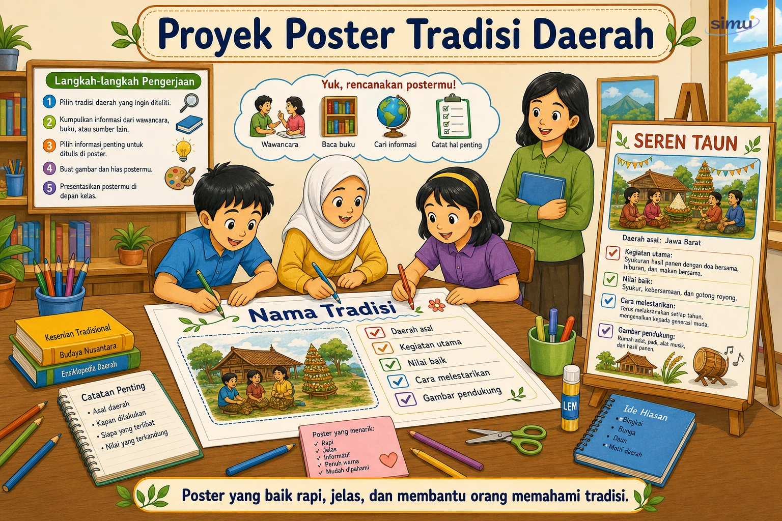 Poster tradisi daerah
