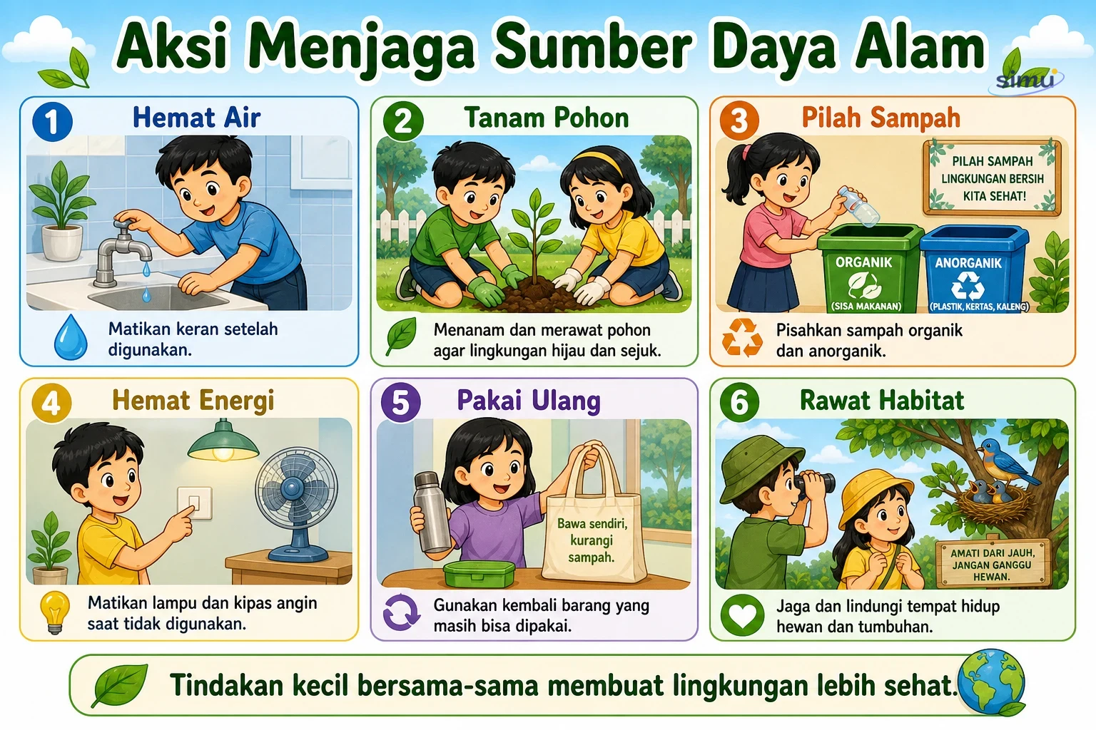 Aksi pelestarian sumber daya alam