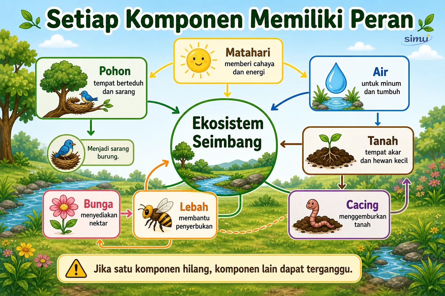 Peran komponen ekosistem