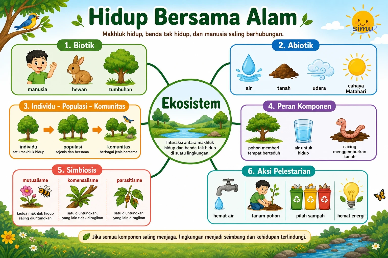 Peta konsep hidup bersama alam