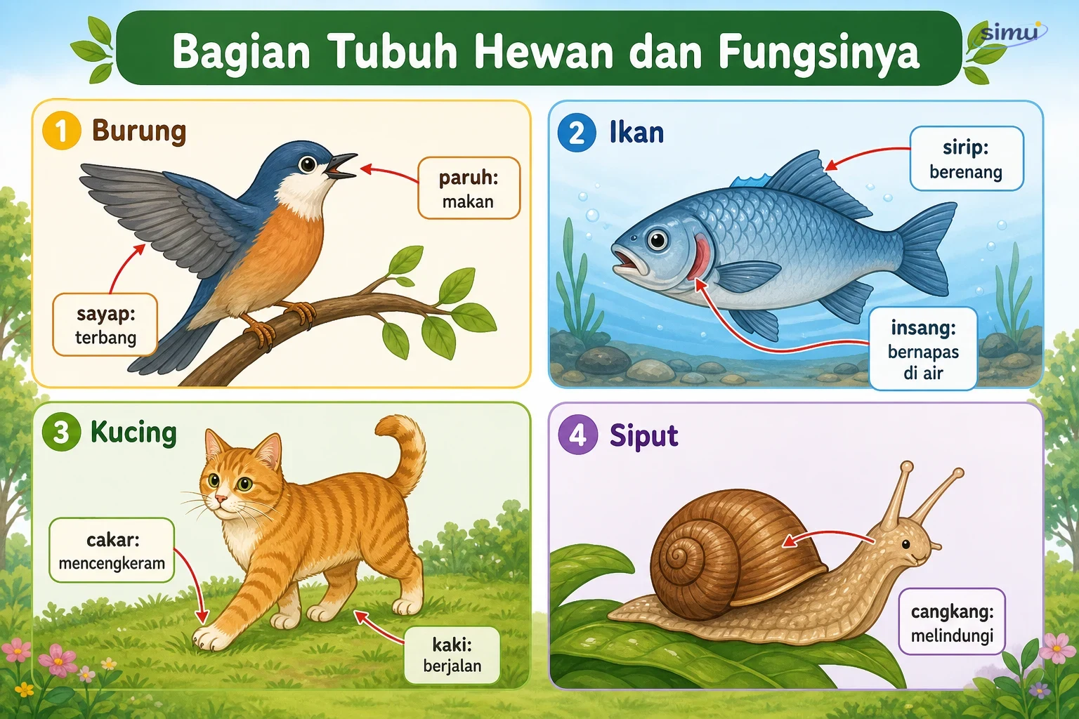 Bagian tubuh hewan