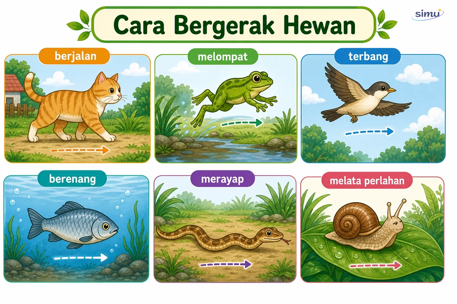 Cara bergerak hewan