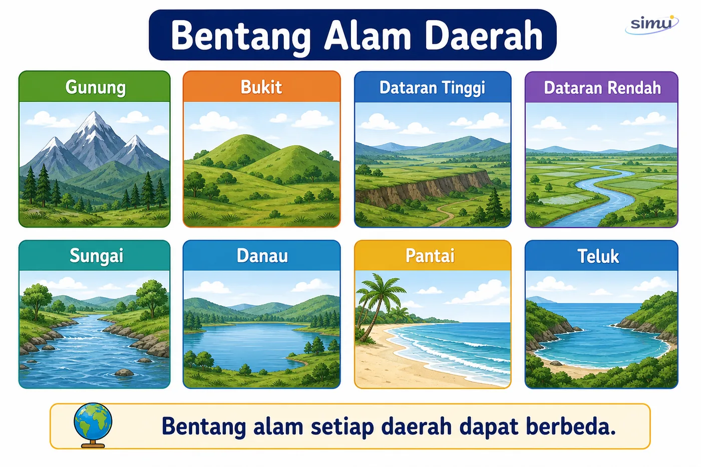 Bentang alam daerah