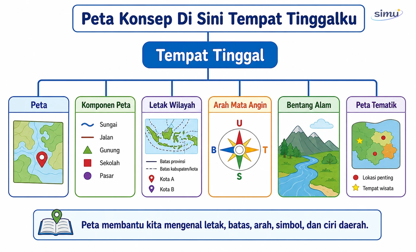 Peta konsep tempat tinggalku