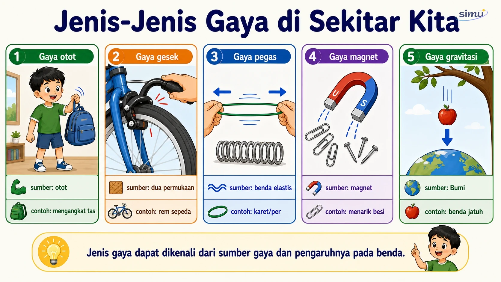 Jenis gaya di sekitar kita
