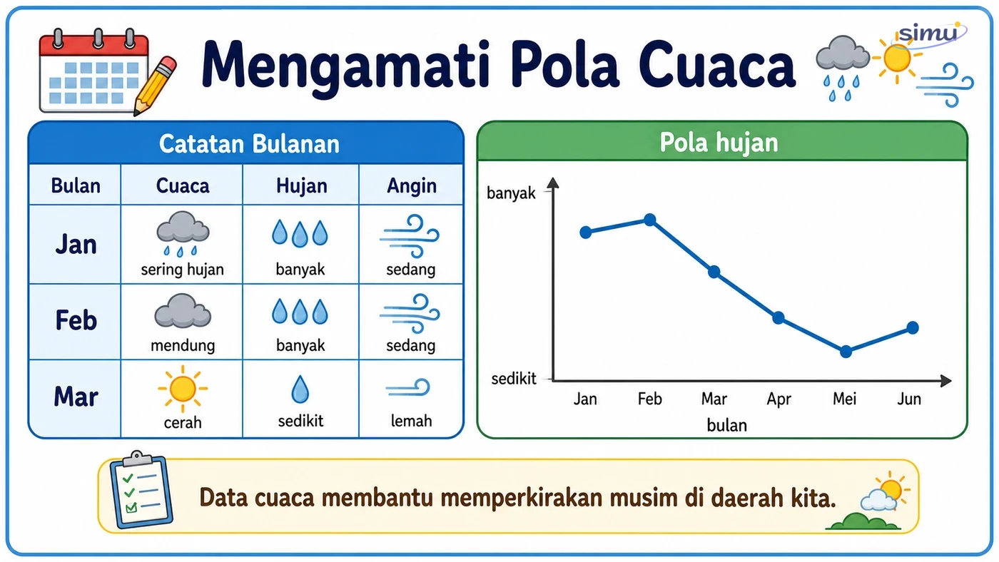 Mengamati pola cuaca