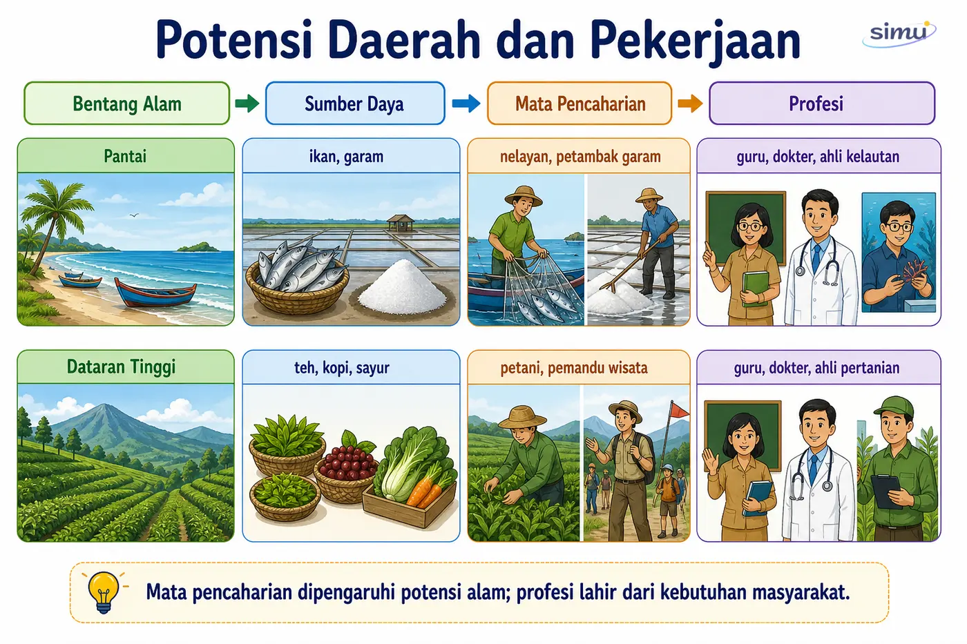Profesi dan potensi daerah