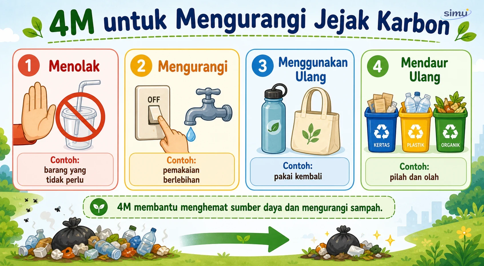 Empat M ramah lingkungan