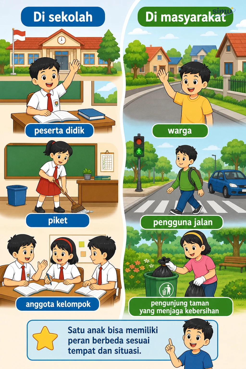 Lingkungan sekolah dan masyarakat