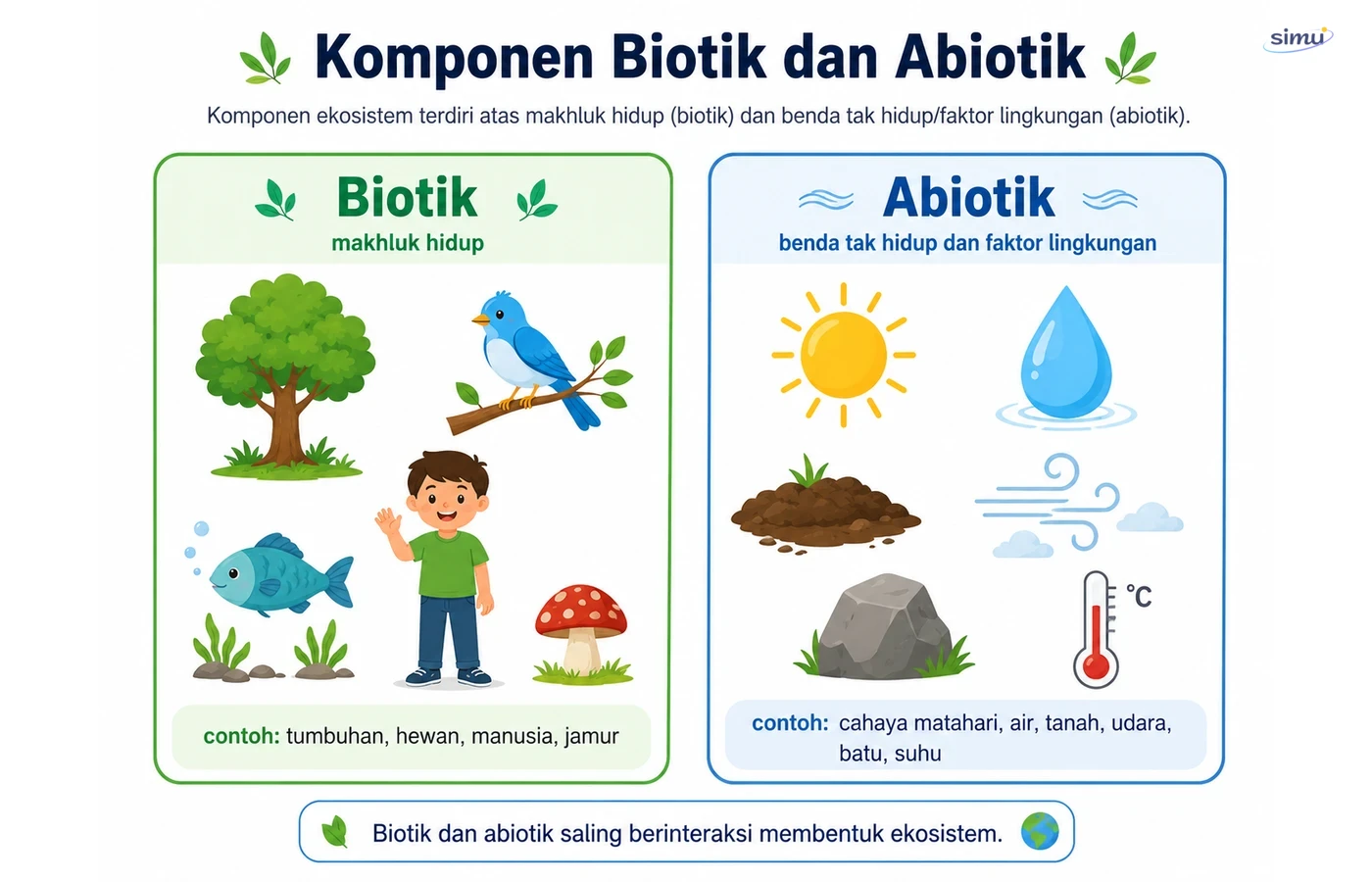 Komponen biotik dan abiotik