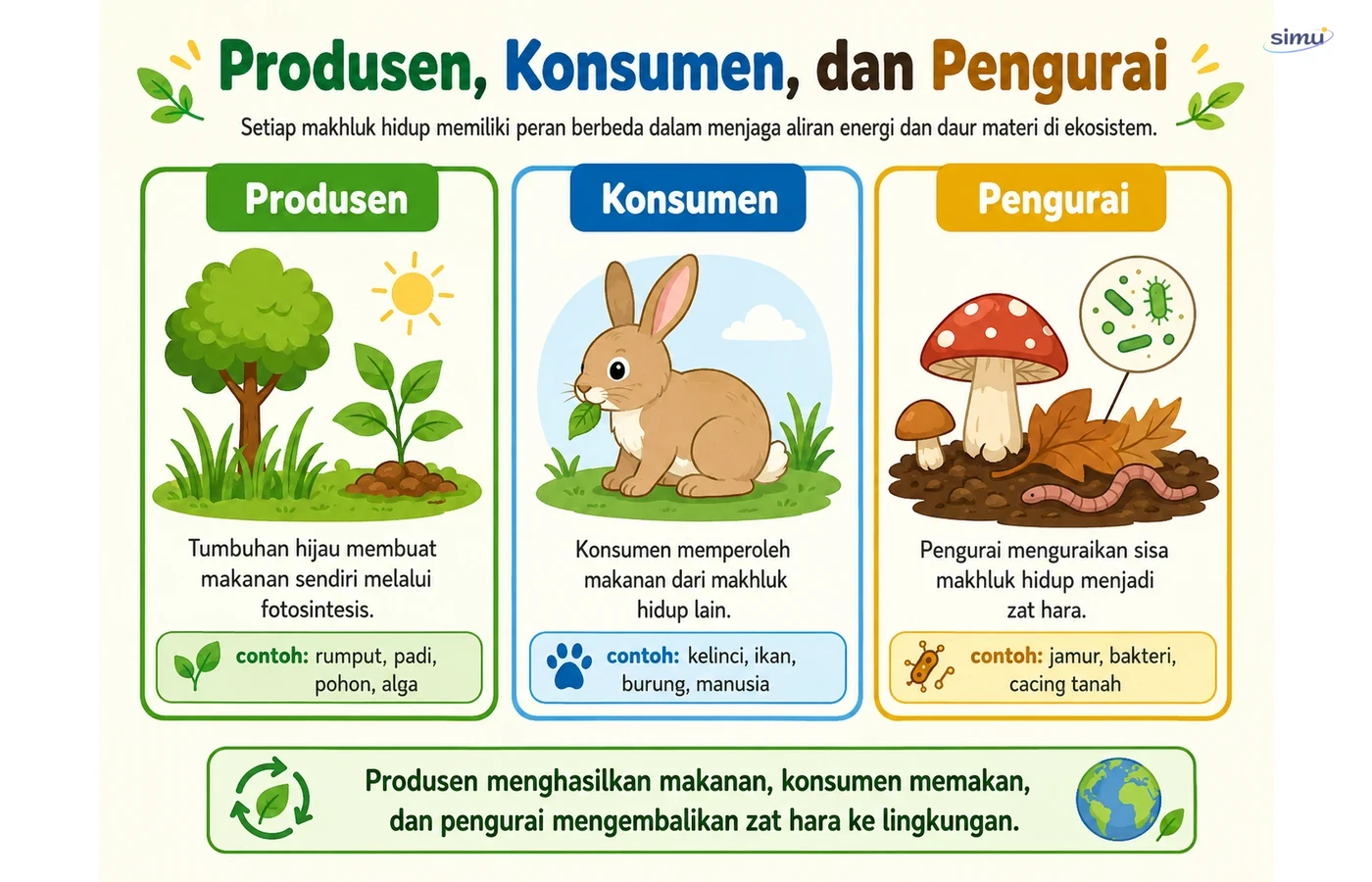 Peran makhluk hidup dalam ekosistem