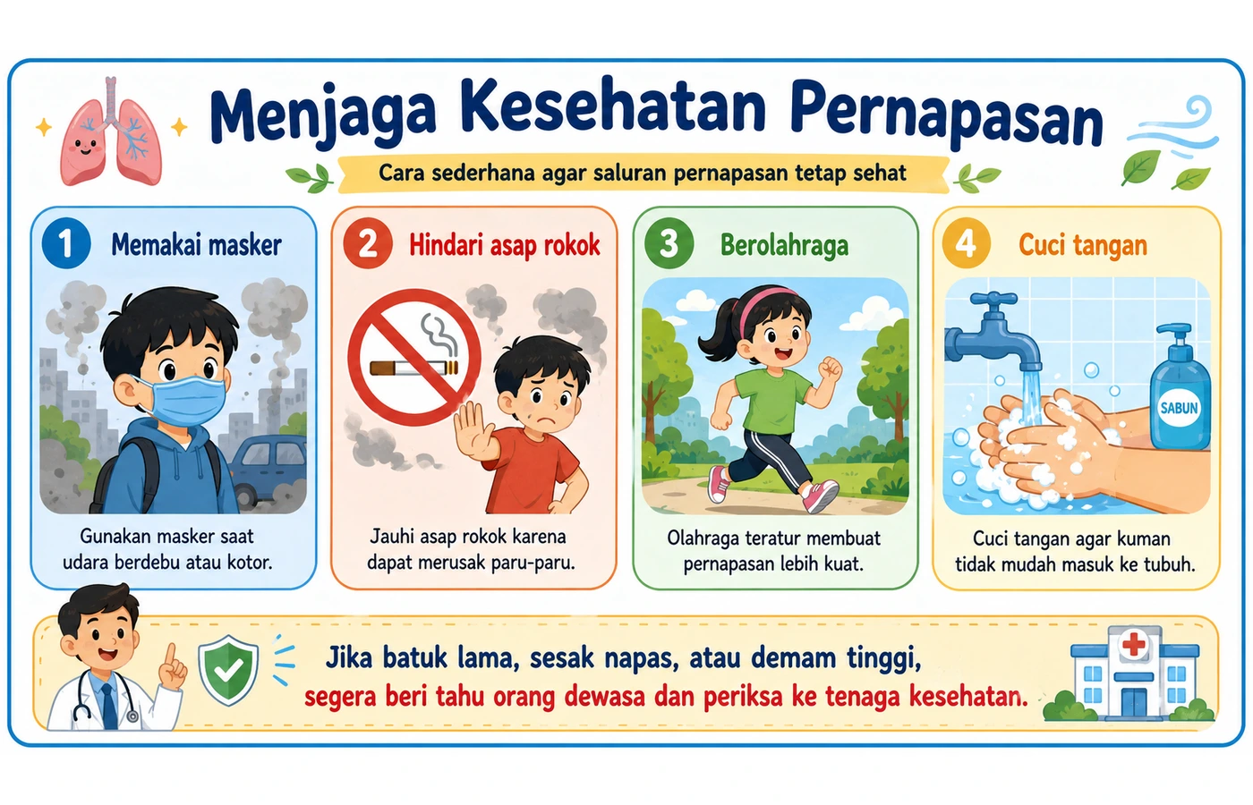 Menjaga kesehatan pernapasan