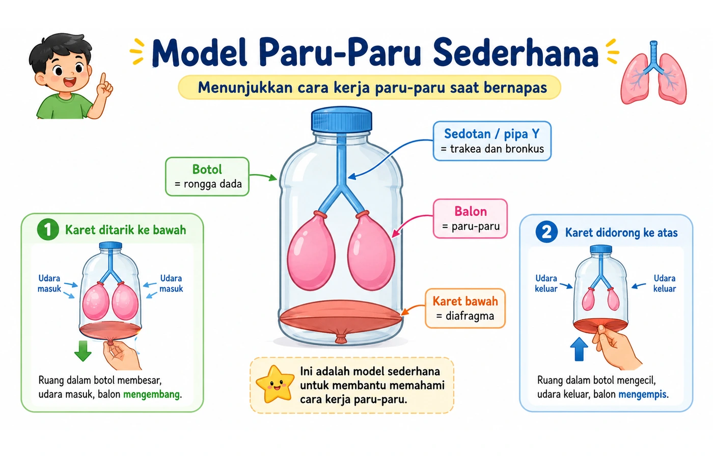 Model paru-paru sederhana