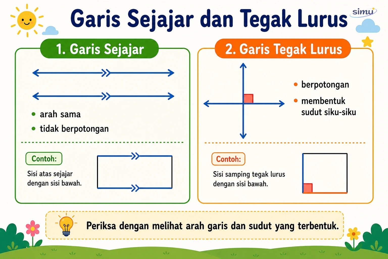 Garis sejajar dan tegak lurus