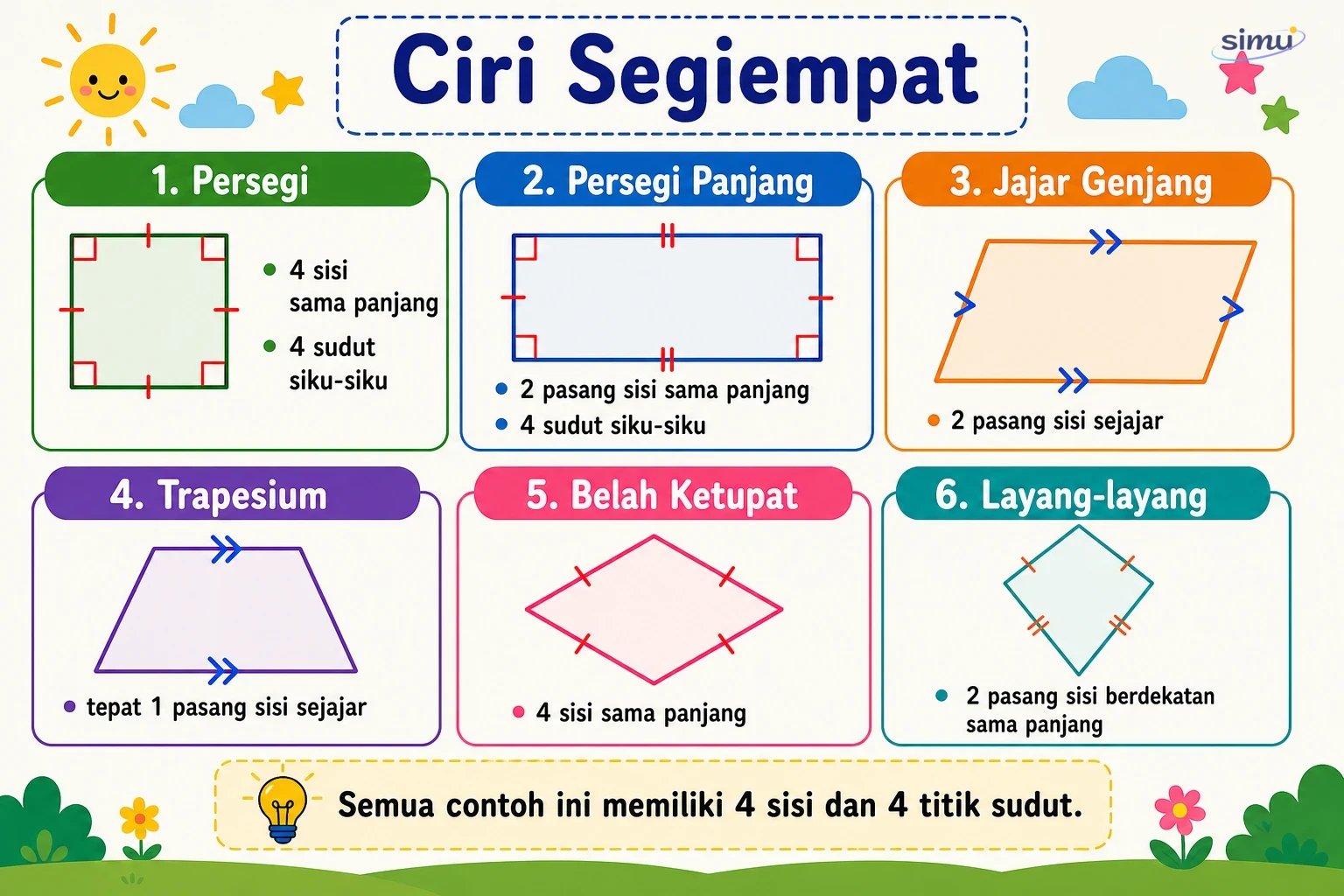 Ciri segiempat