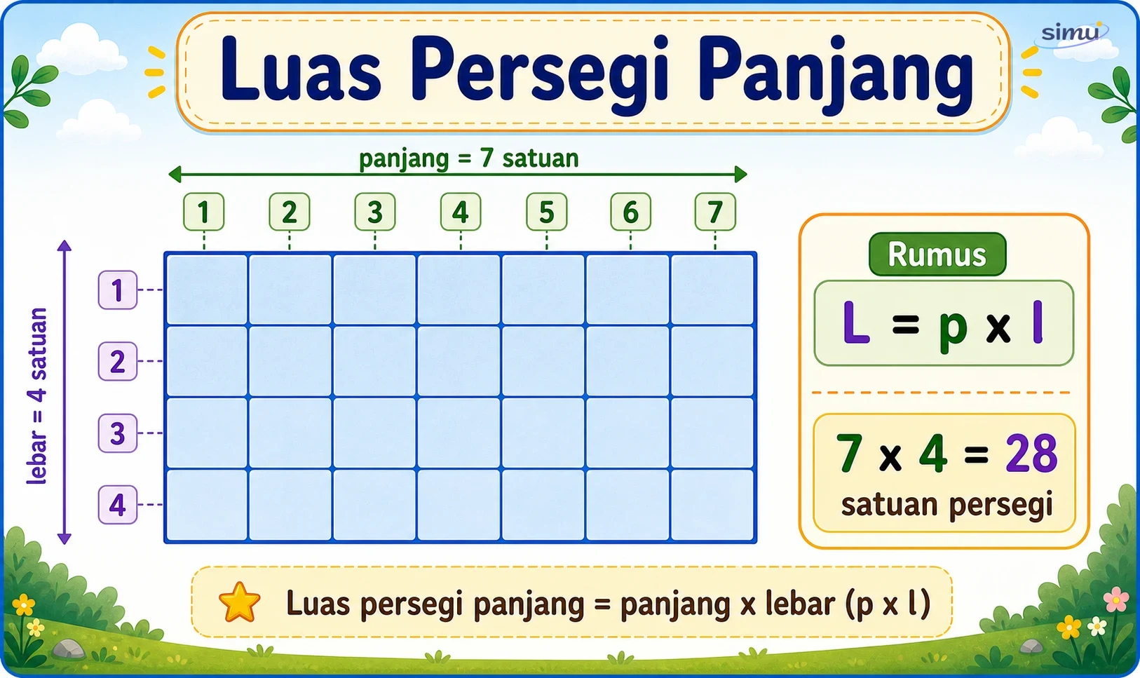 Luas persegi panjang