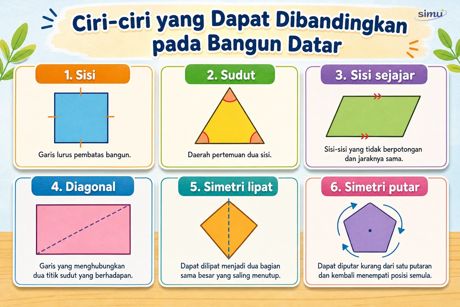 Ciri-ciri bangun datar