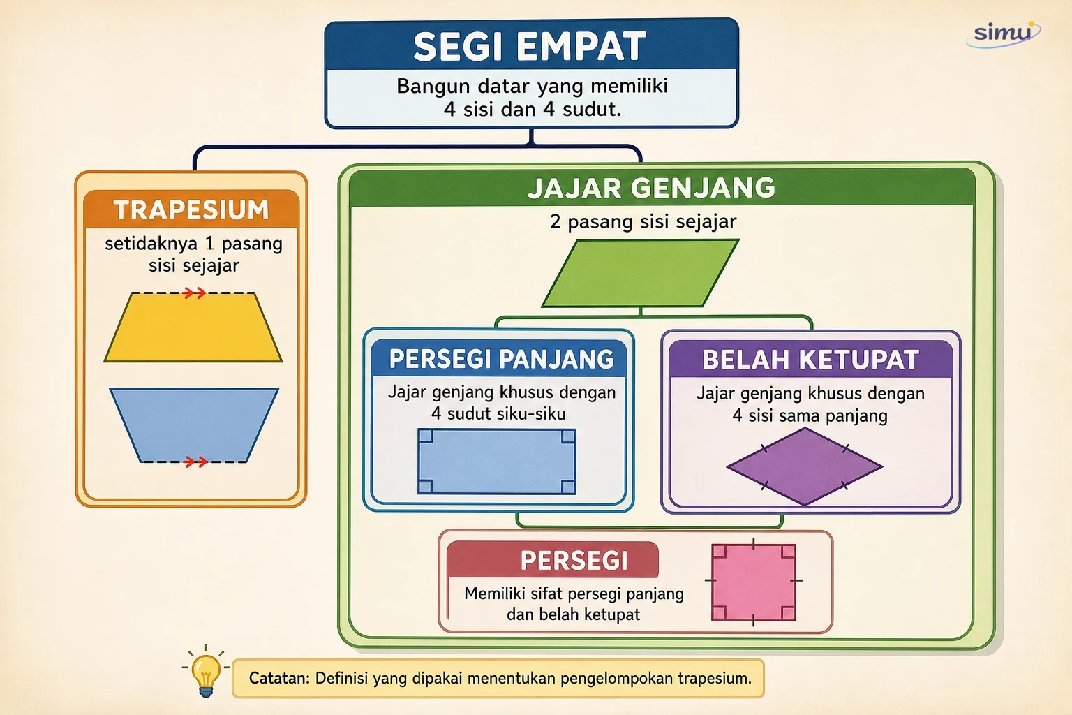 Hubungan antar segi empat