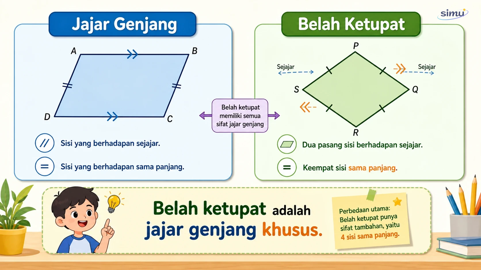 Jajar genjang dan belah ketupat