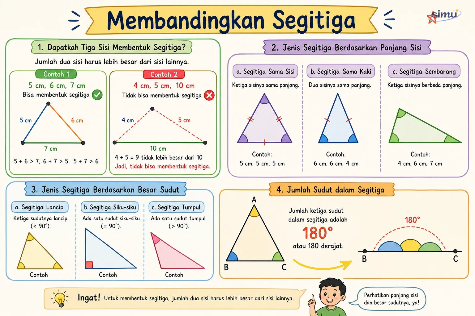 Membandingkan segitiga