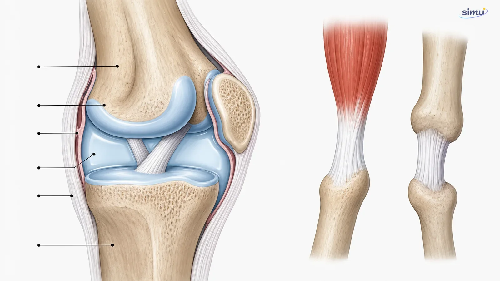 Struktur sendi sinovial serta perbedaan tendon dan ligamen