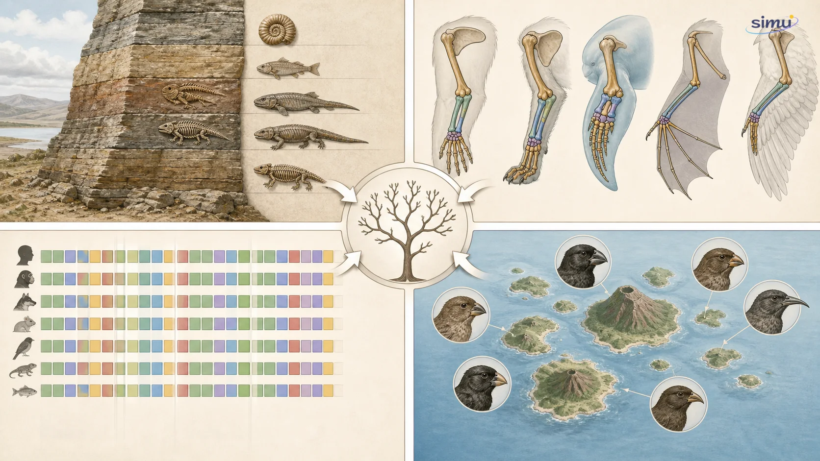 Garis bukti yang saling menguatkan kesimpulan evolusi