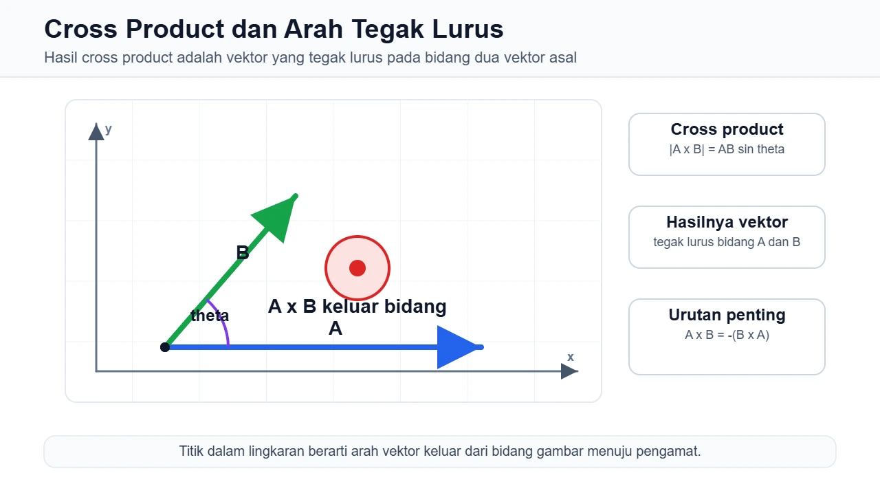 Cross product dan kaidah tangan kanan