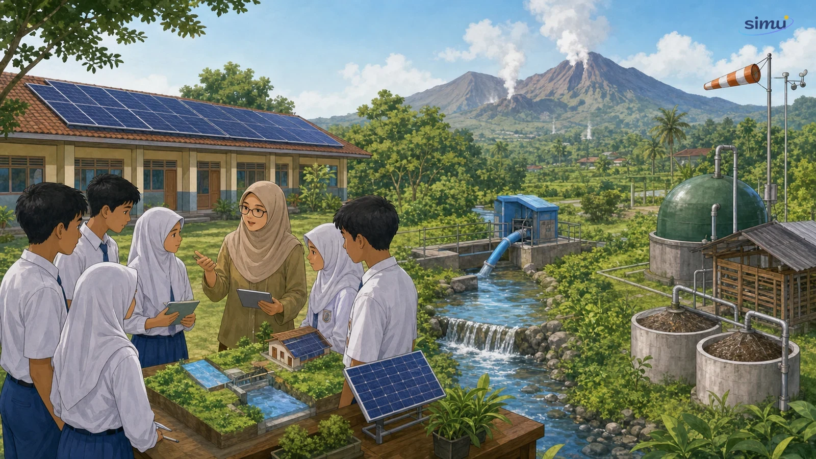 Pilihan energi terbarukan untuk sekolah dan lingkungan sekitar