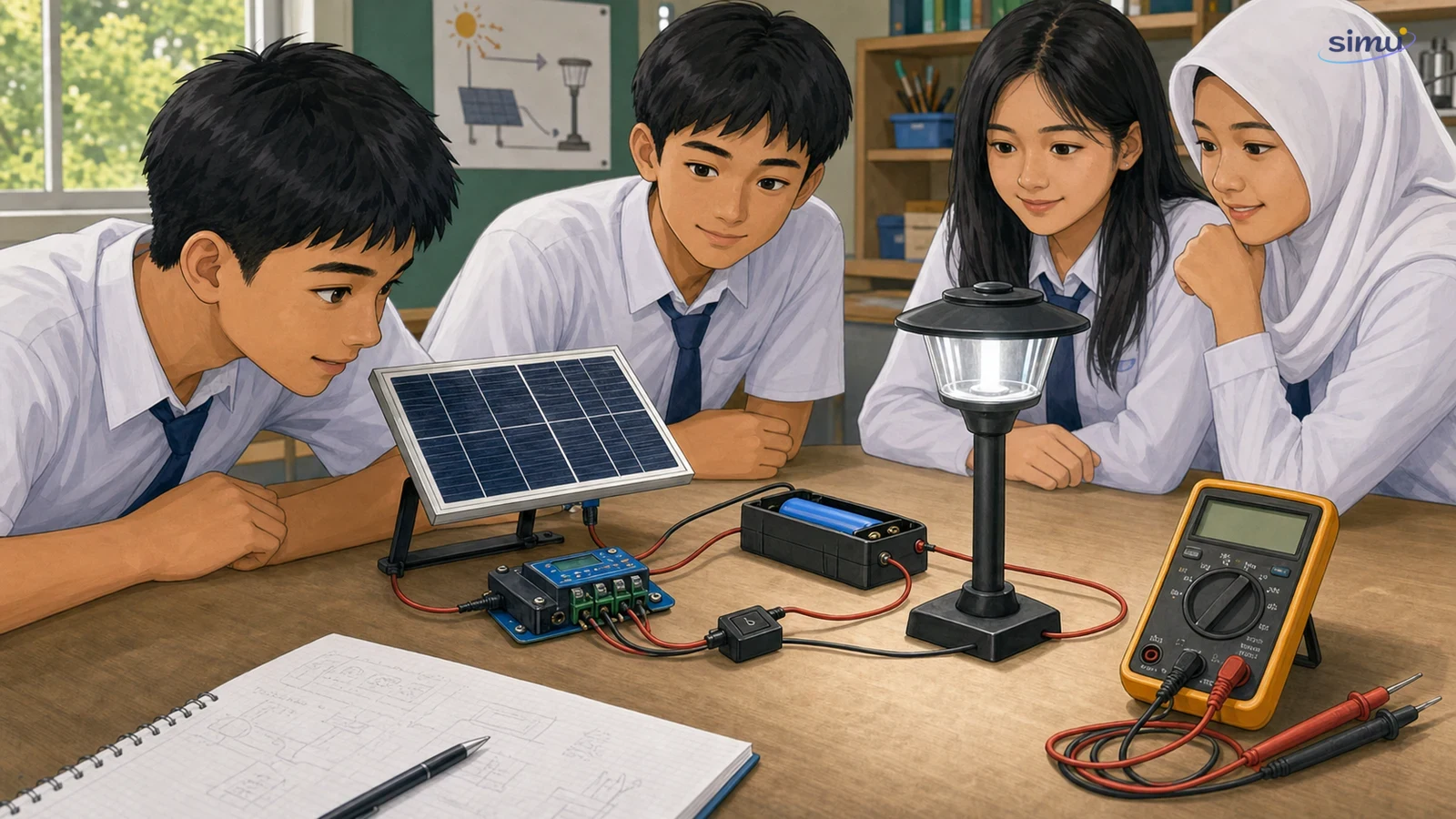 Rancangan prototipe lampu taman bertenaga surya
