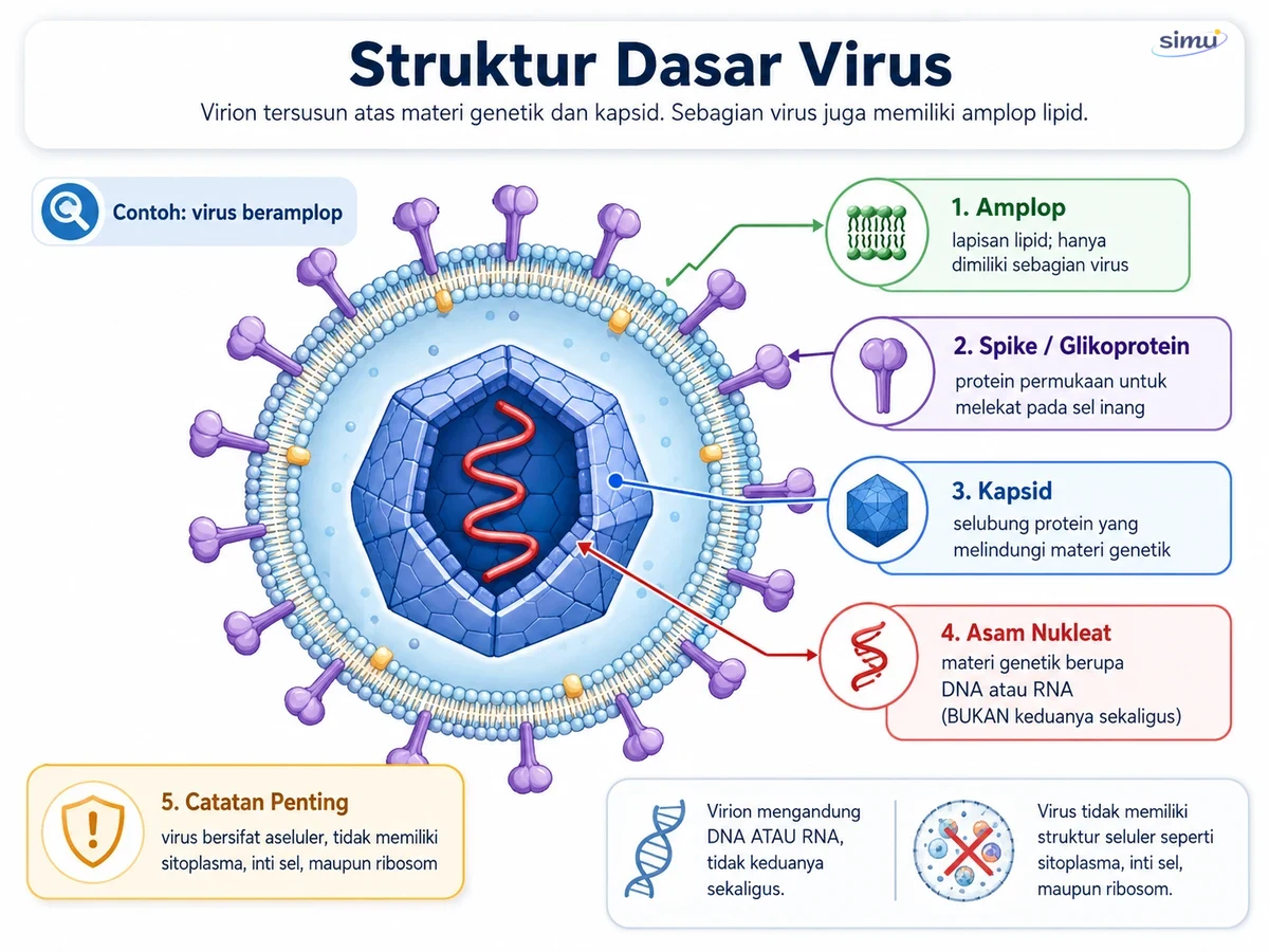 Struktur dasar virus