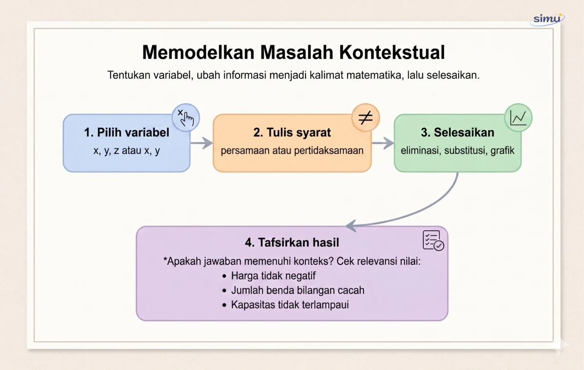 Alur memodelkan masalah kontekstual