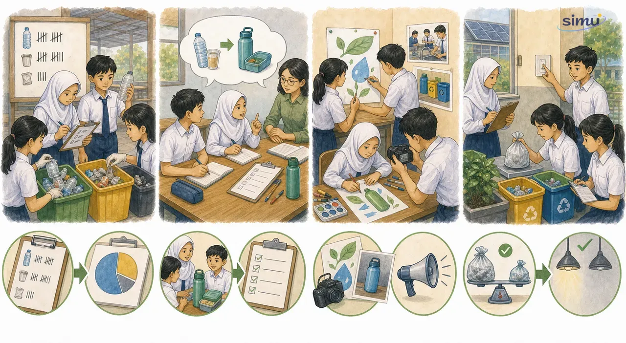 Tahapan kampanye lingkungan berbasis data dan aksi nyata