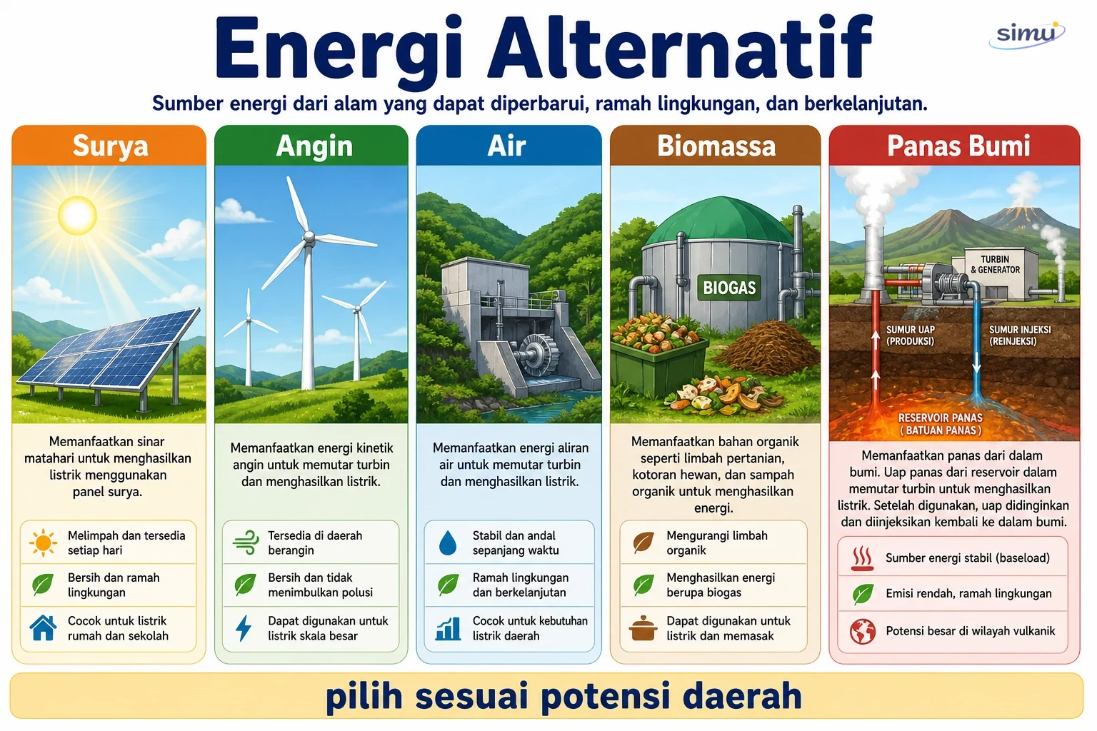 Sumber energi alternatif dan potensi daerah