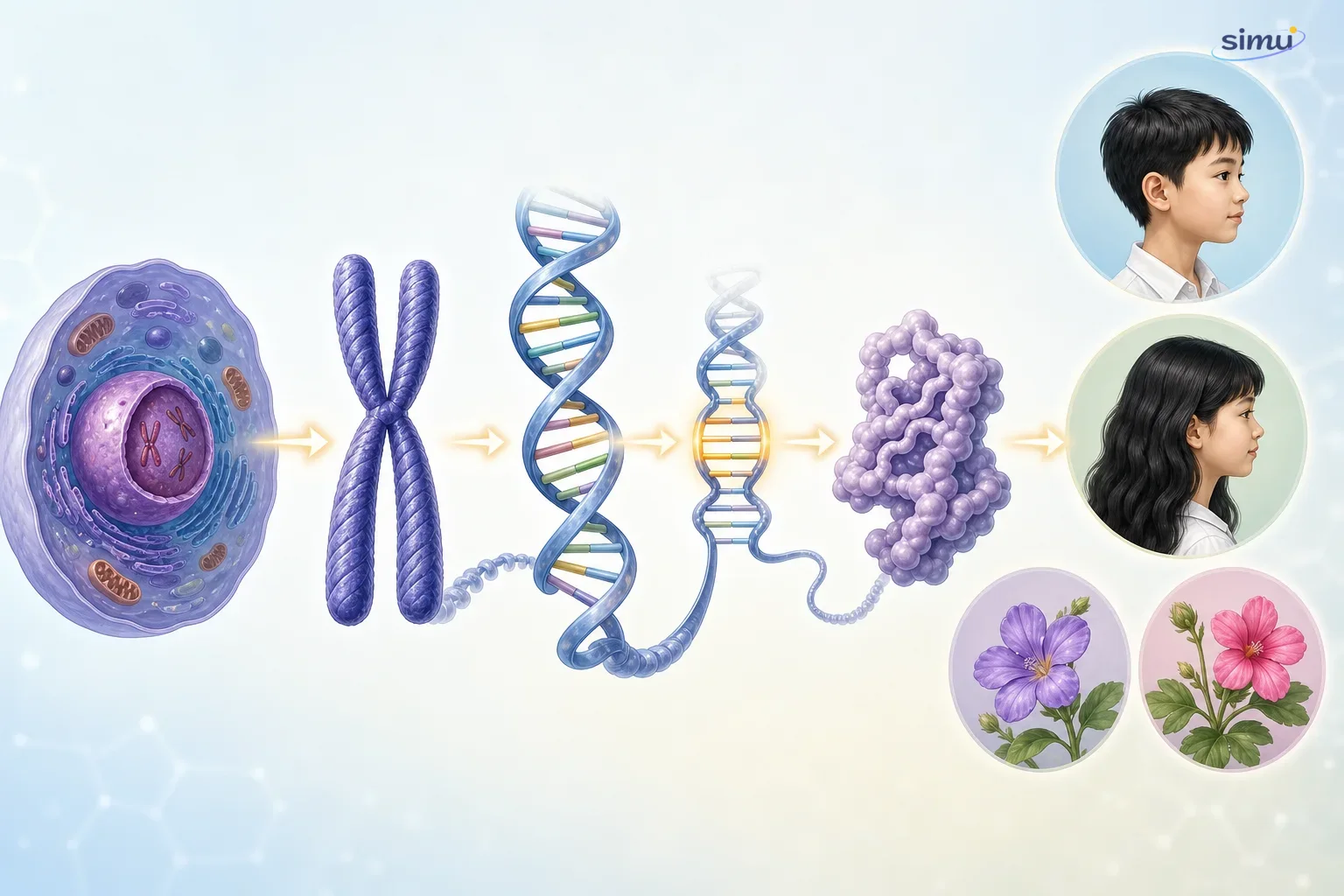 Alur dari DNA ke sifat
