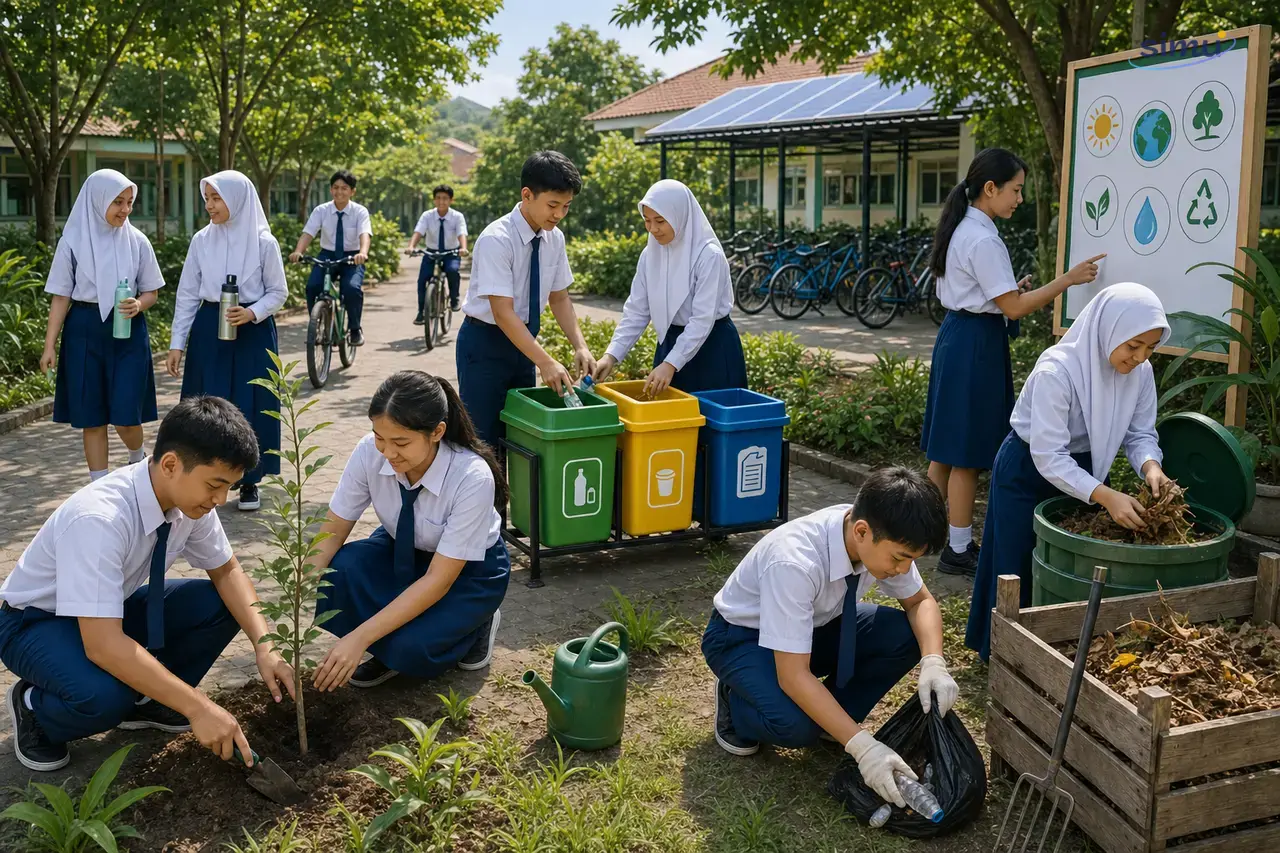 Aksi mitigasi perubahan iklim di sekolah