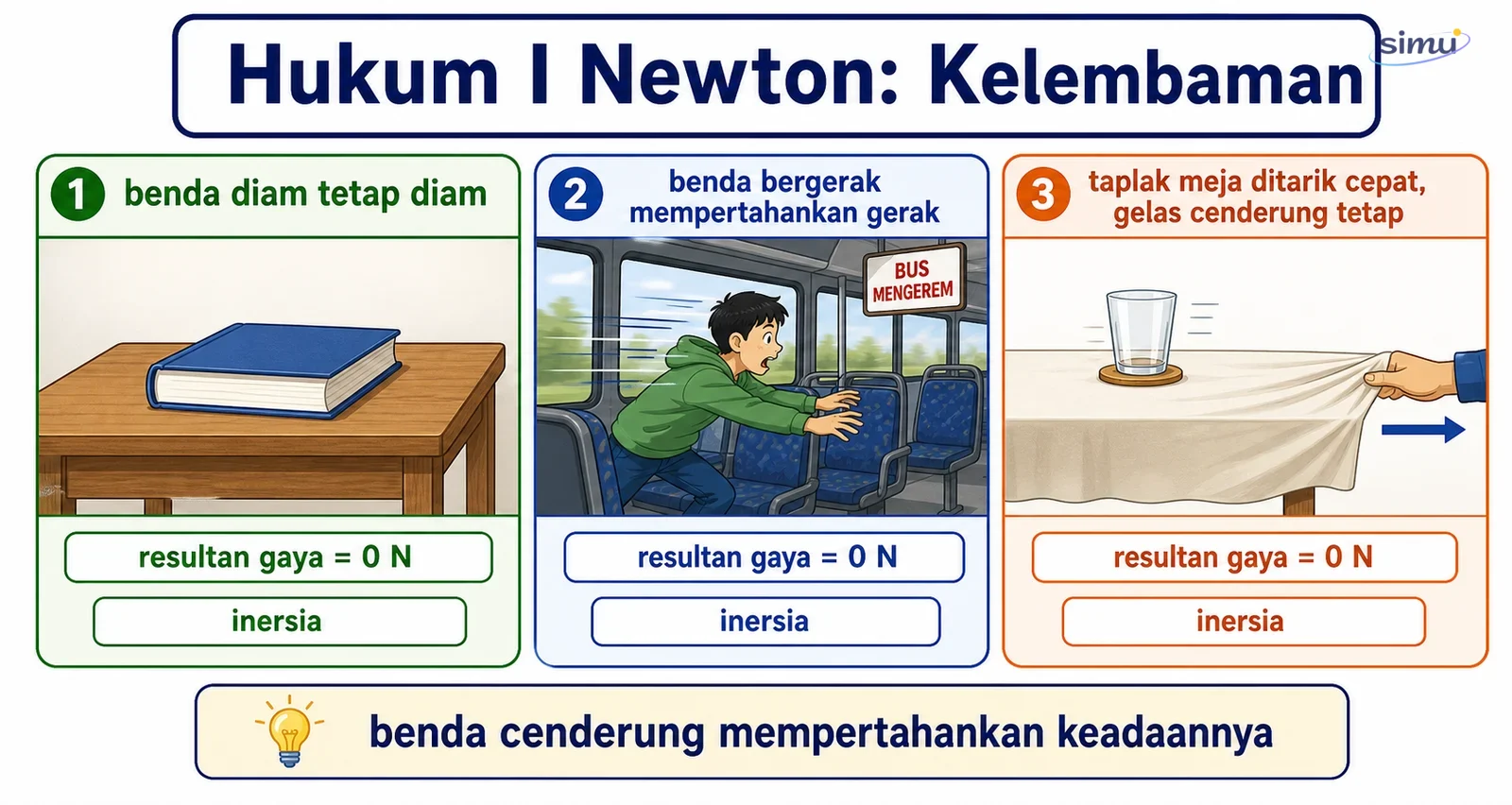 Hukum I Newton dan kelembaman