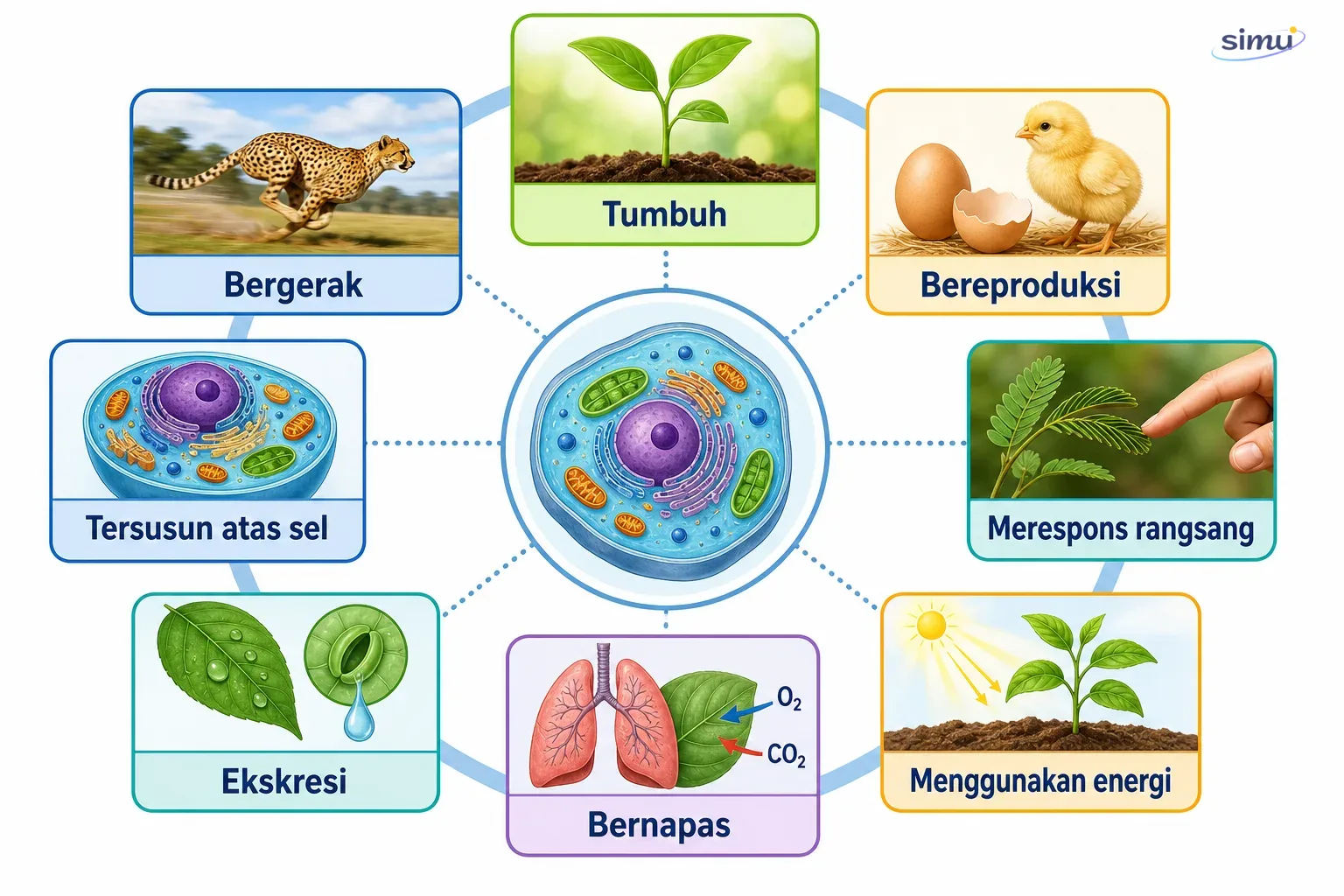 Delapan karakteristik makhluk hidup