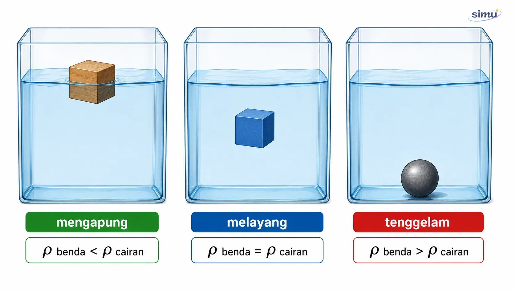 Mengapung, melayang, dan tenggelam