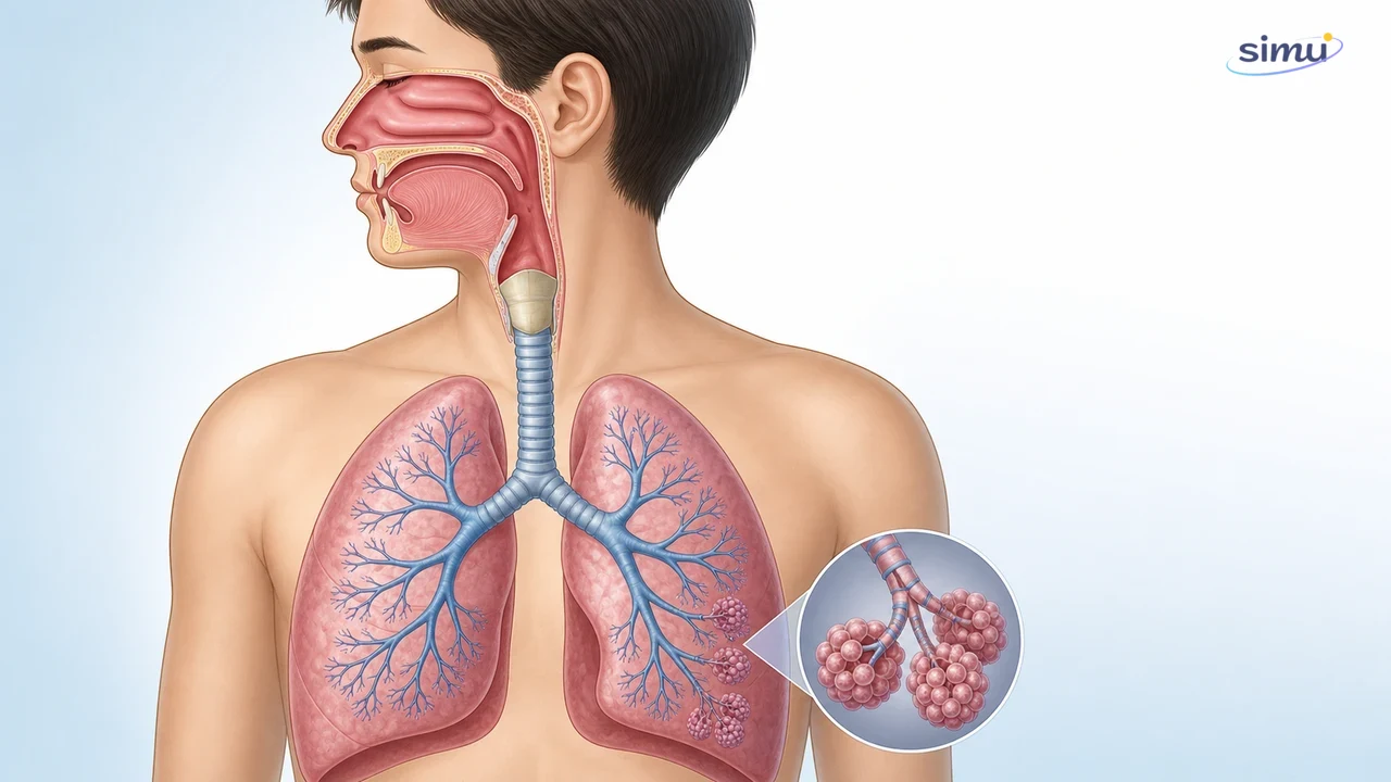 Organ pernapasan manusia dari hidung sampai alveolus