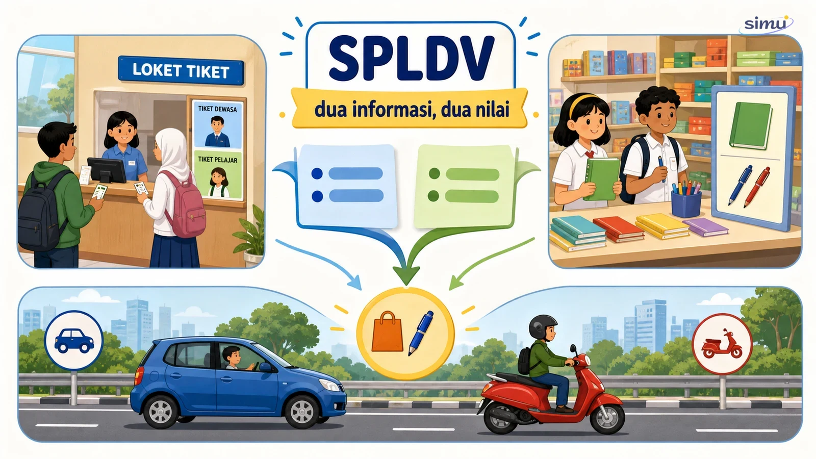 Konteks sistem persamaan linear dua variabel