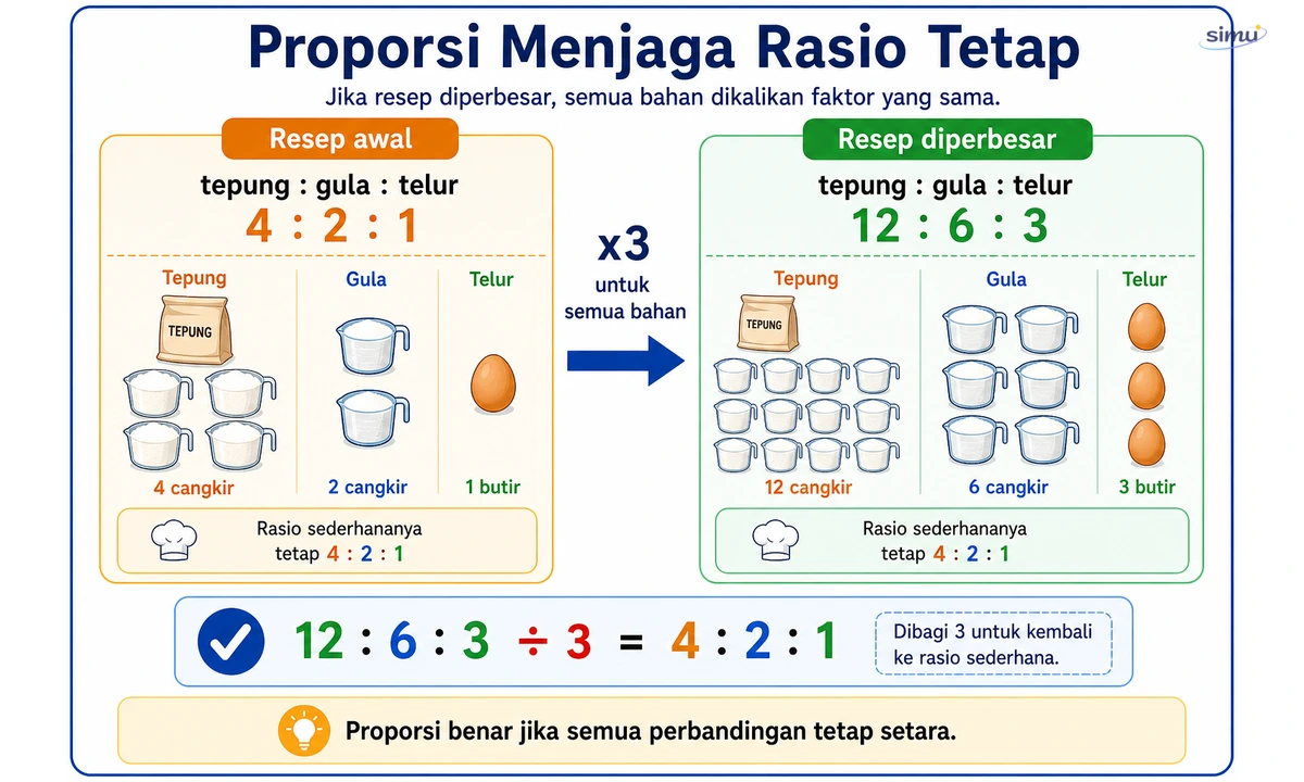 Proporsi resep rasio