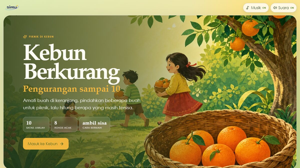 Kebun Berkurang